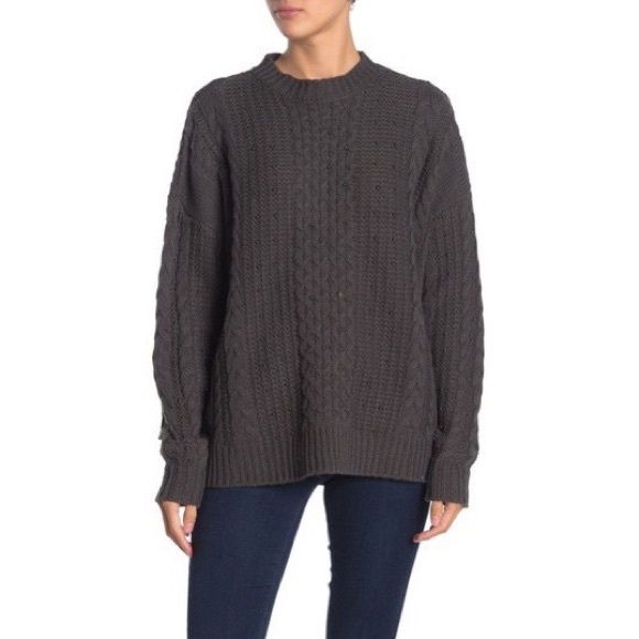 SHOW ME YOUR MUMU Ada Studded Cable Knit Sweater - Picture 1 of 5